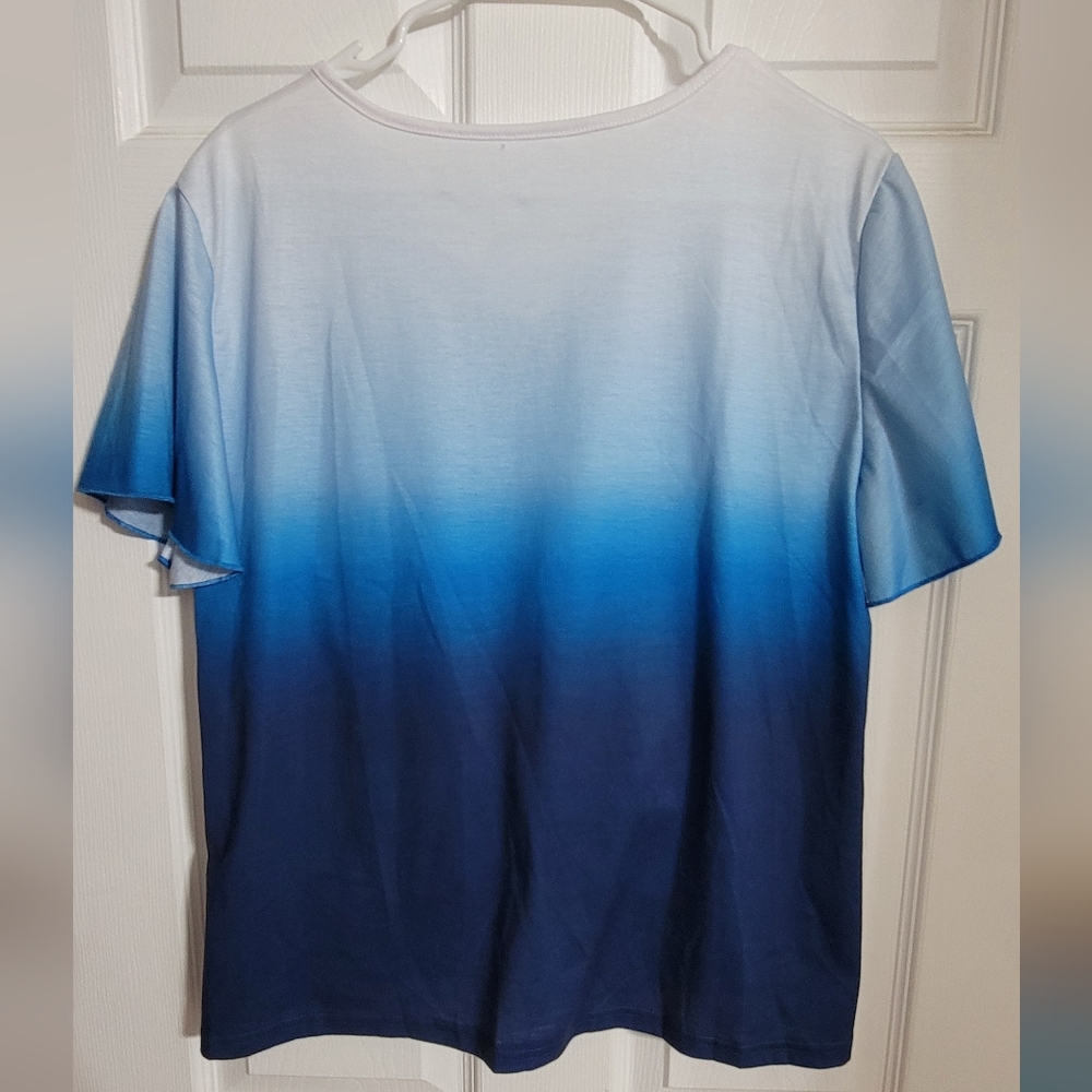 Tee-shirt Ombre Front Twist Size XL - Picture 4 of 6